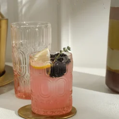 Aaron Pink Glassware Set of 6