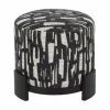Abstract Round Ottoman