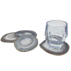 Agate Coaster Set Grey
