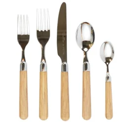 Albero Flatware Oak 5 Piece Setting