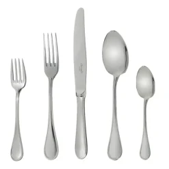 Albi Acier Christofle Stainless Steel Flatware 5 Piece Setting