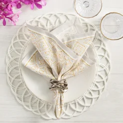 Alfresco Napkin Natural & Grey Set of 4