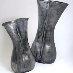 Alluring Metallic Black Vase