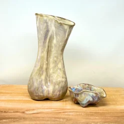 Alluring Vase - Mottled White