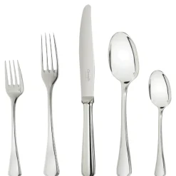 America Christofle Silver-Plated Flatware 5 Piece Setting