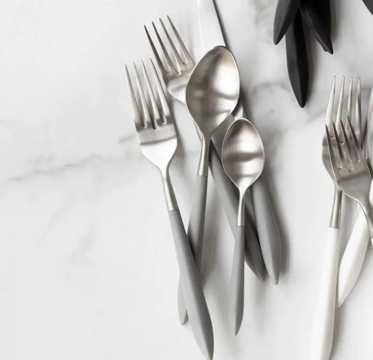 Ares Oro Flatware Grey 5 Piece Setting