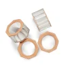 Arthur Leather Camel Napkin Ring Set of 4