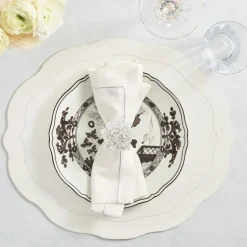 Aster Napkin Ring Crystal Set of 4