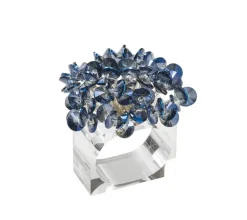 Aster Napkin Ring Midnight Set of 4