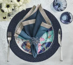 Aster Napkin Ring Midnight Set of 4