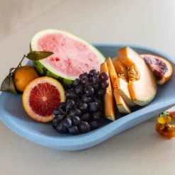 Aves Platter Lake Blue