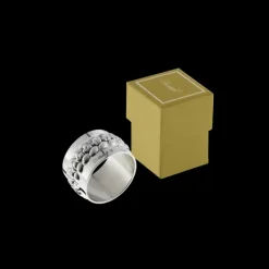 Babylon Silver Plated Napkin Ring Set 4