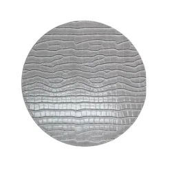 Beads Round Reversible Placemat s/4 - Husk Wild Hydrangea / Snake Vanilla