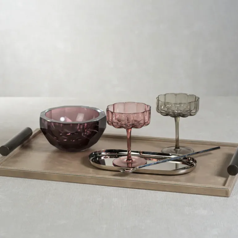 Belle Rectangle Leather Tray