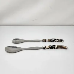 Berlingot Marble Salad Servers Set of 2
