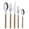 Bistro Teak Flatware 5 Piece Setting
