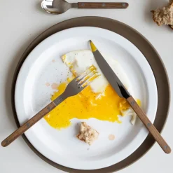 Bistro Teak Flatware 5 Piece Setting