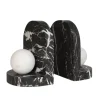 Blitz Marble Bookend Set - Black & White
