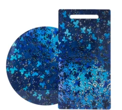Blue Butterflies Lazy Susan