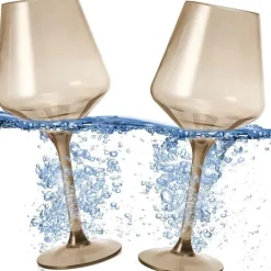 Brighton Acrylic Wine Glass - Smoke