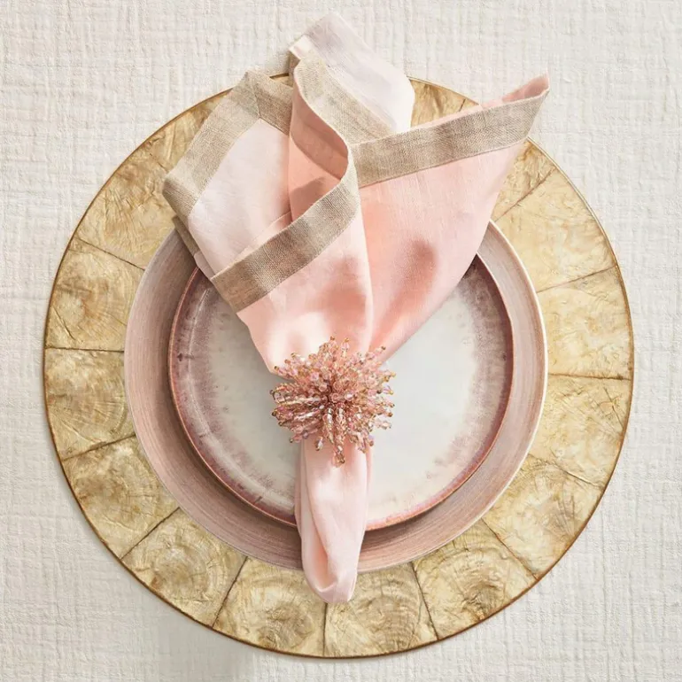Brilliant Blush Napkin Ring Set of 4