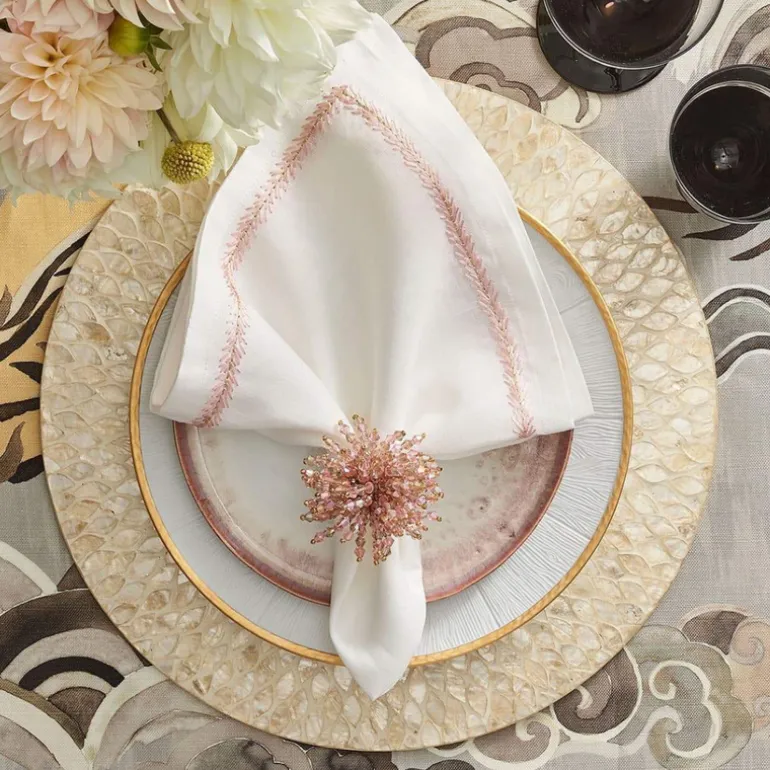 Brilliant Blush Napkin Ring Set of 4