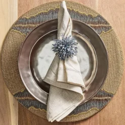 Brilliant Napkin Ring Midnight Set of 4