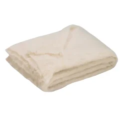 Brushed Cream Alpaca Throw