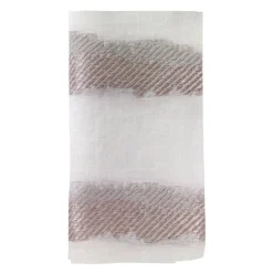 Brushstroke Napkin Silver Set of 4