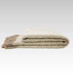 Bubley Throw Natural & Cream