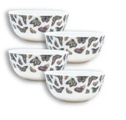 Butterflies Melamine Dinnerware Set of 4