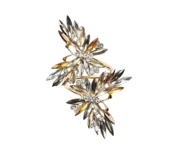 Butterflies Napkin Ring Champagne Set of 4