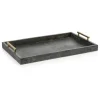 Cairo Shagreen Leather Bar Tray