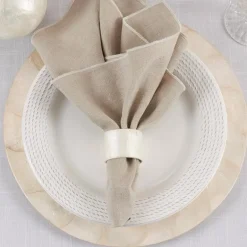 Capiz Napkin Ring Ivory Set of 4
