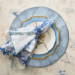 Capiz Shell Placemat Periwinkle Set of 4