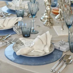 Capiz Shell Placemat Periwinkle Set of 4