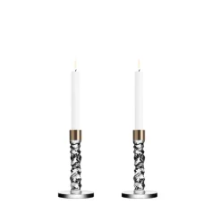 Carat Candlestick Brass Set of 2