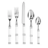 Carla Flatware White 5 Piece Setting