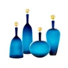 Carmella Decanters Steel Blue & Gold