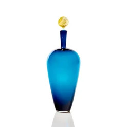 Carmella Decanters Steel Blue & Gold