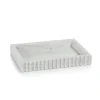 Carrara Scalloped Marble Vanity Tray White