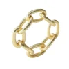 Chain Link Napkin Gold Ring Set of 4