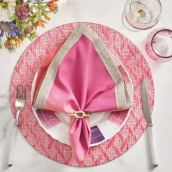 Chain Link Napkin Gold Ring Set of 4