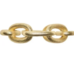 Chain Link Napkin Gold Ring Set of 4