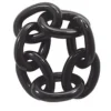 Chain Napkin Ring Black Set of 4