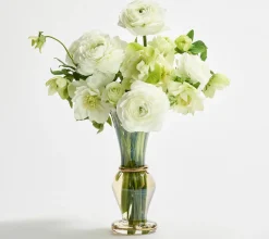 Champagne Rib Gold Detail Vases