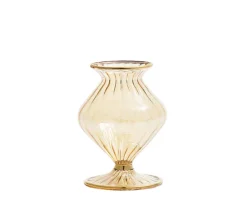 Champagne Rib Gold Detail Vases