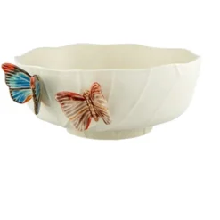 Cloudy Butterflies Serving Bowl