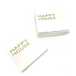 Cocktail Napkin Pack - Gold HAPPY HOUSE