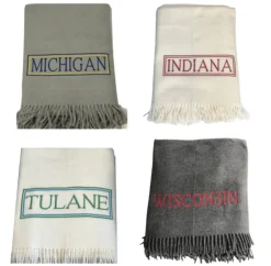 College Spirit Throw | Double Frame